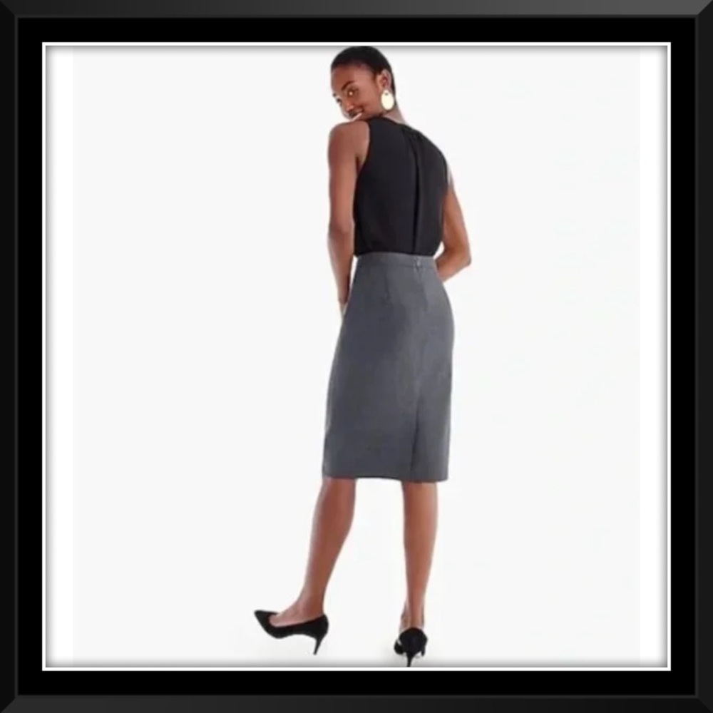 NWT J. Crew Pencil skirt in Super 120s wool